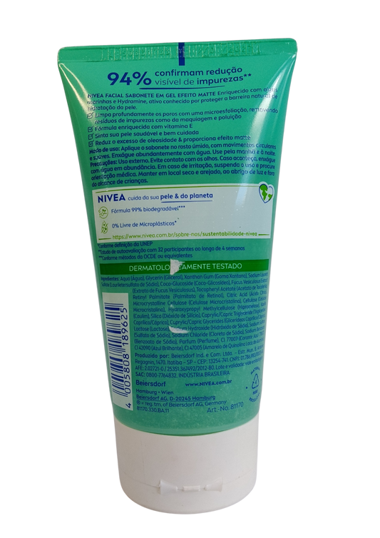 NIVEA GEL FACIAL 150ML CONTR BRILHO