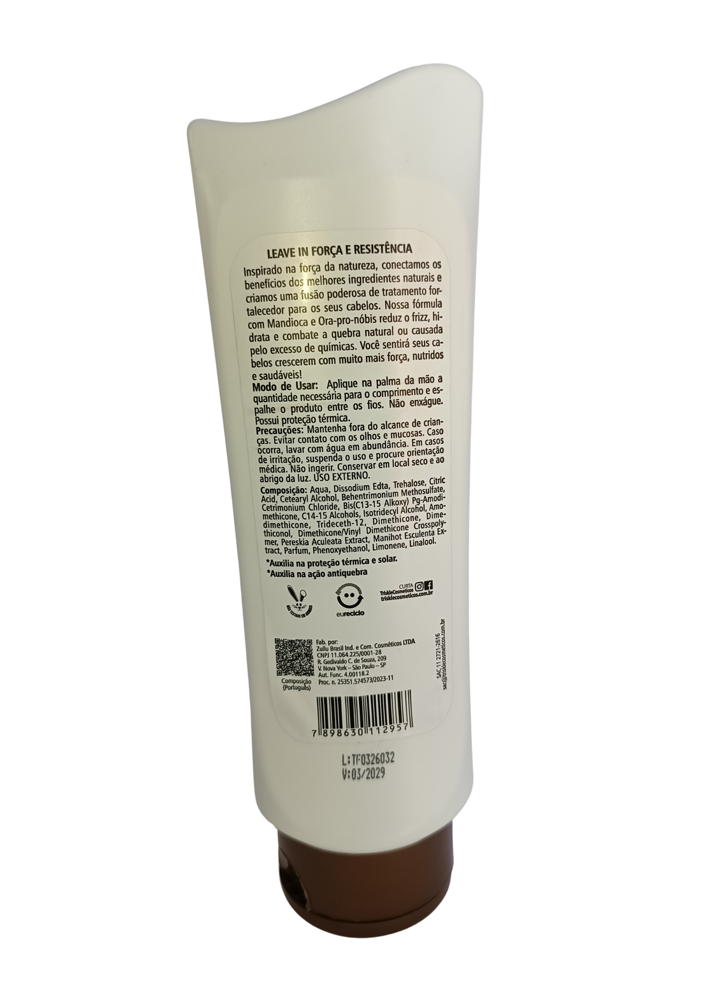 TRISKLE LEAVE-IN 250ML FORCA E RESISTENCIA