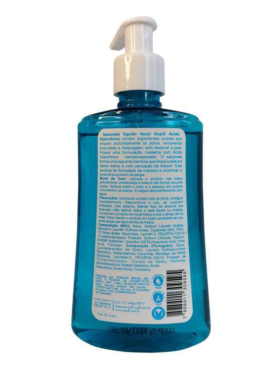 NUPILL SAB LIQ FACIAL 200ML HIALURONICO