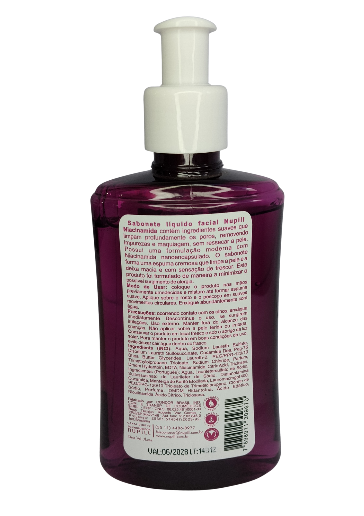 NUPILL SAB LIQ FACIAL 200ML NIACINAMIDA
