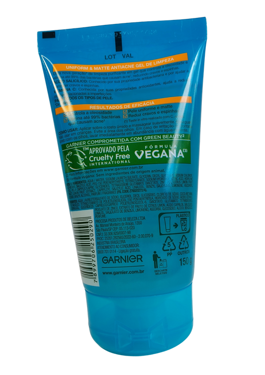 GARNIER GEL LIMP FAC 150G ANTIACNE
