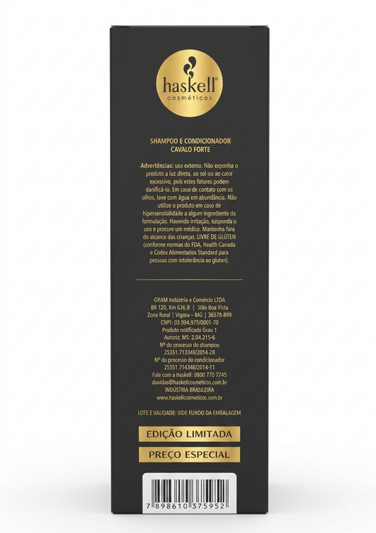 HASKELL PROMO SH300ML+CO300ML CAVALO FORTE