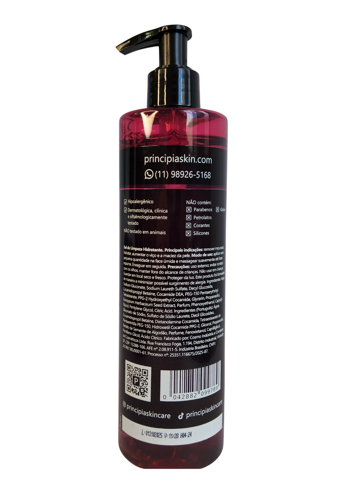 PRINCIPIA GEL DE LIMPEZA FAC 350ML GL03