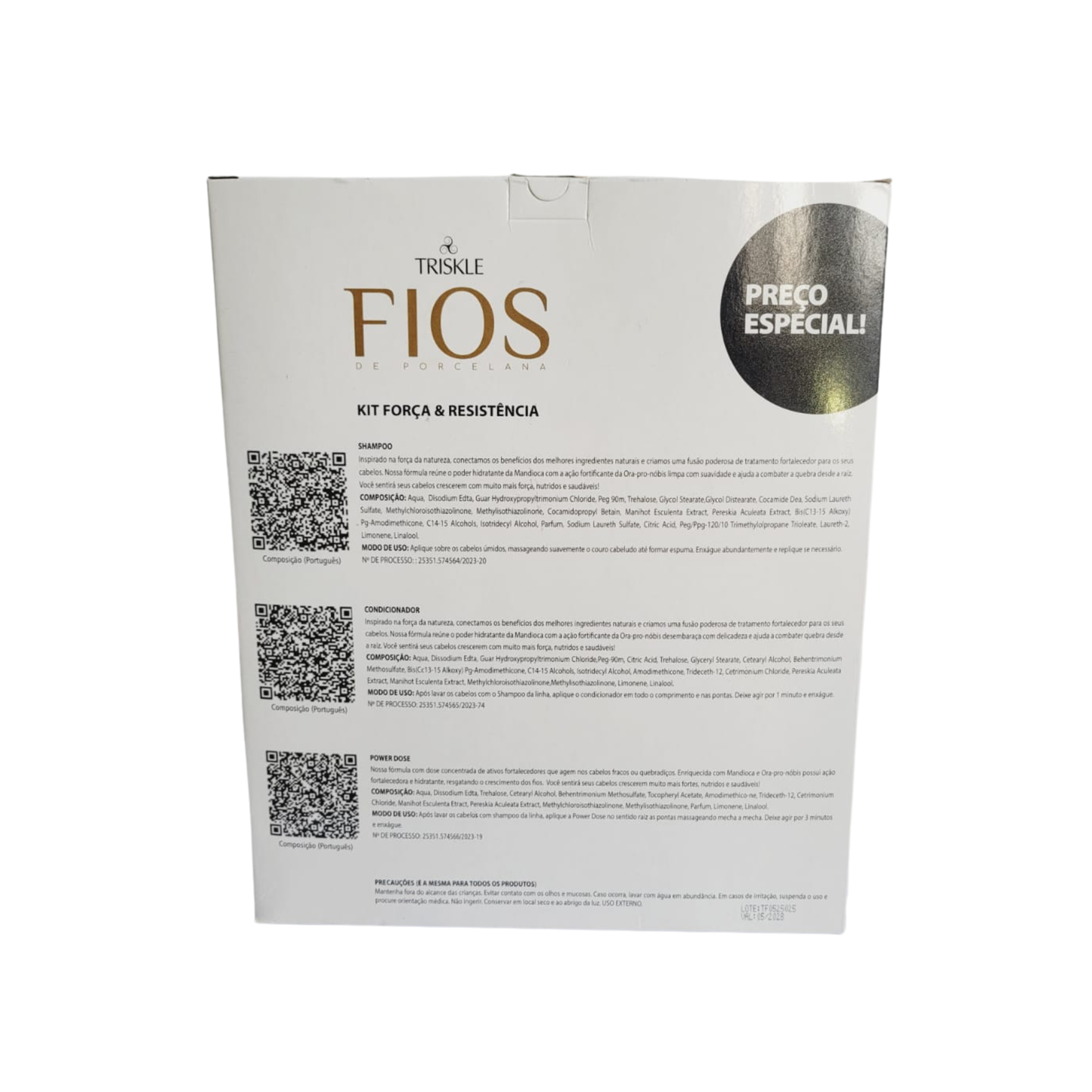 TRISKLE SH+CO+P DOSE 1045ML FORCA E RESISTE