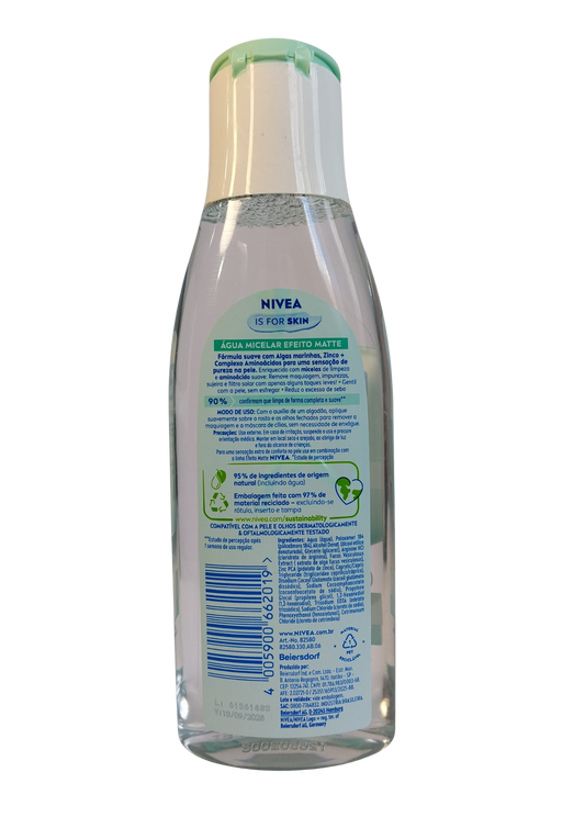 NIVEA AGUA MICELAR 200ML EFEITO MATTE
