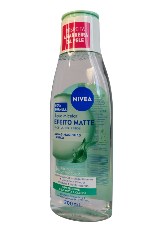NIVEA AGUA MICELAR 200ML EFEITO MATTE