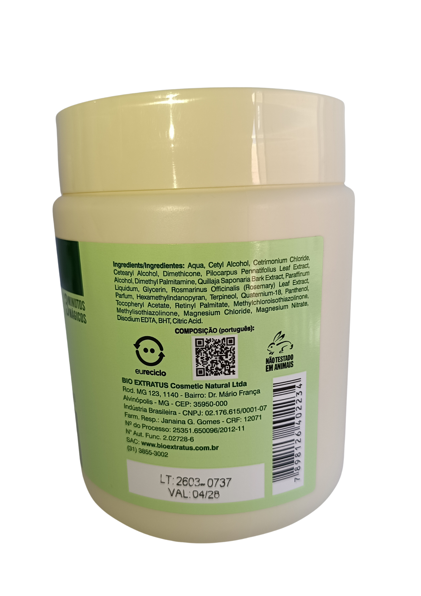 BIO EXTRATUS MASC 500G JABORANDI