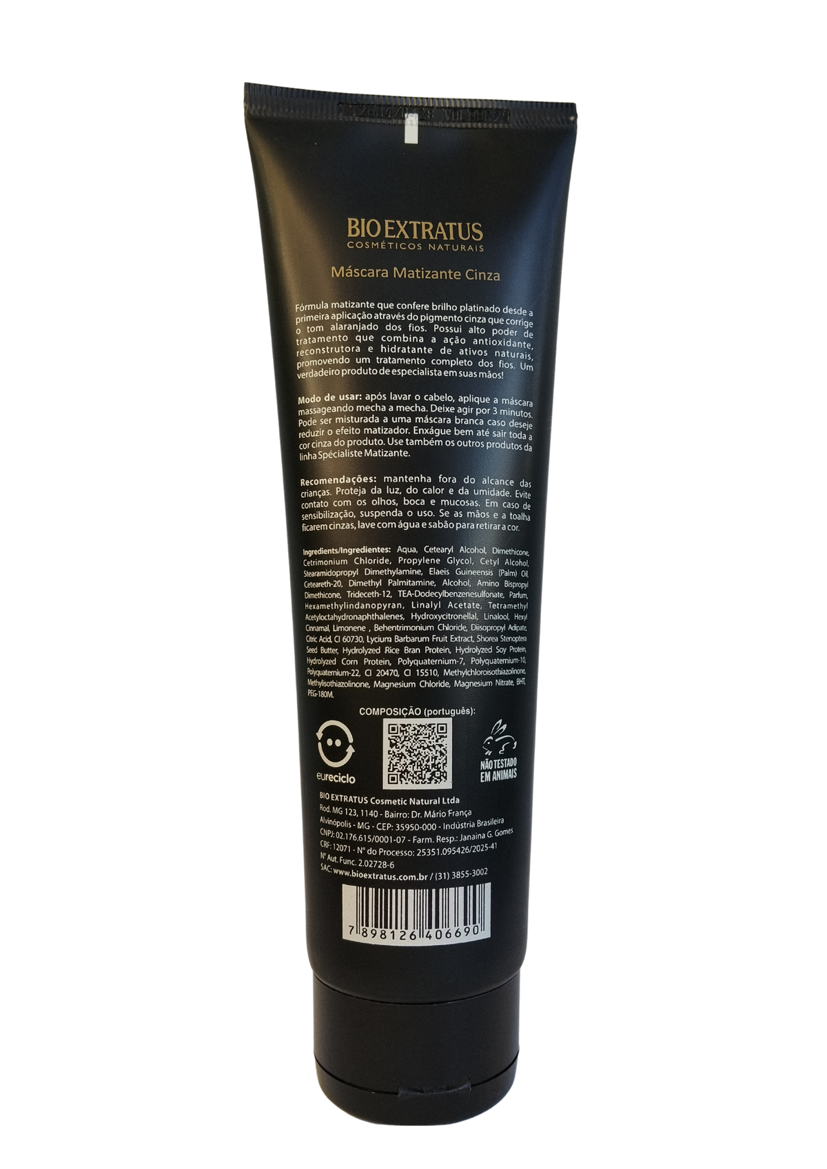 BIO EXTRATUS MASC MATIZ 250G CINZA