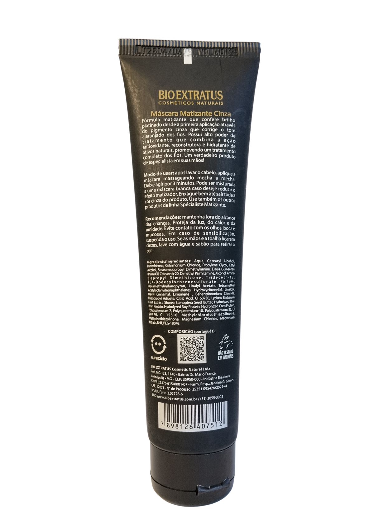 BIO EXTRATUS MASC MATIZ 90G CINZA