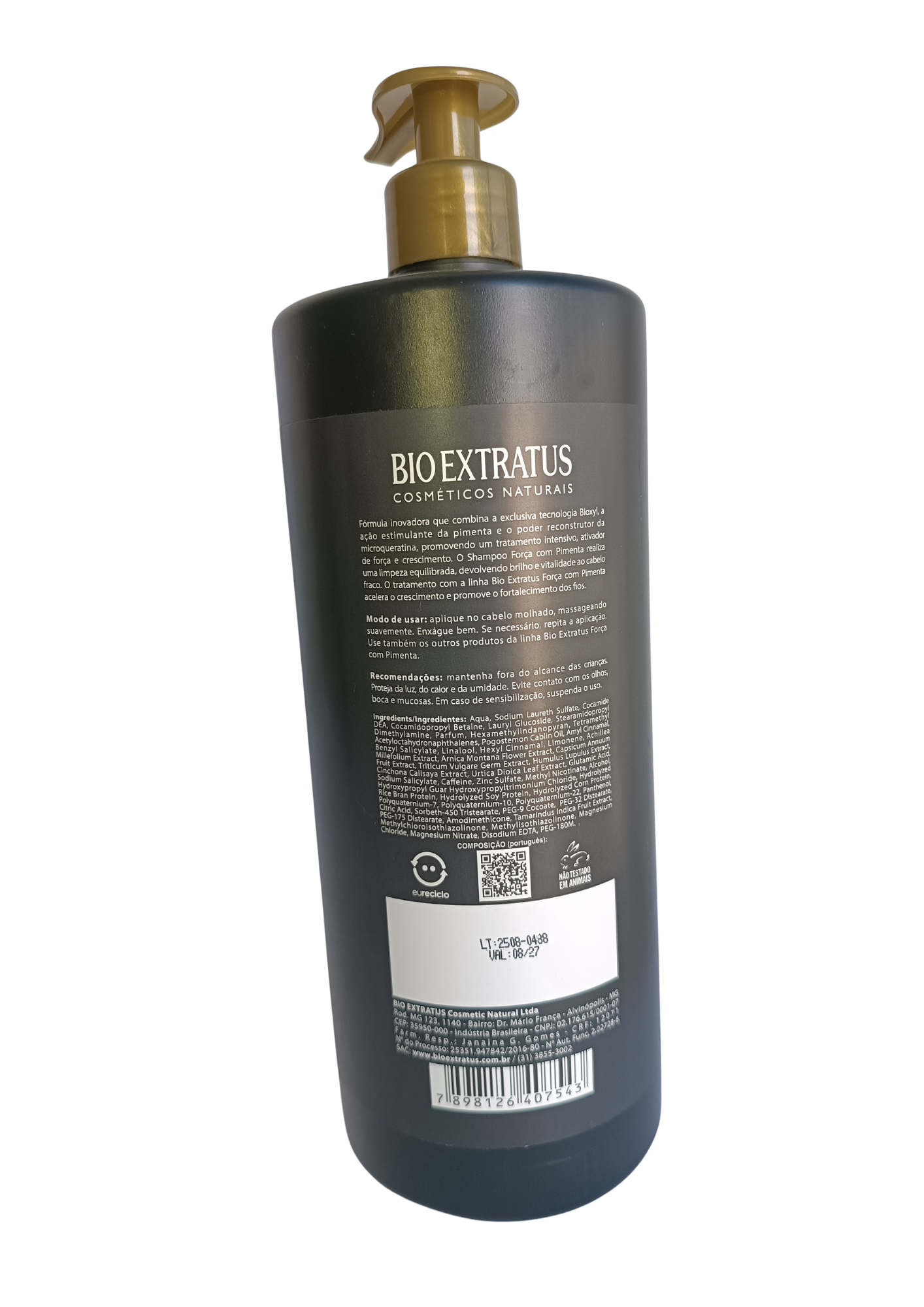 BIO EXTRATUS SH 1L FORCA PIMENTA