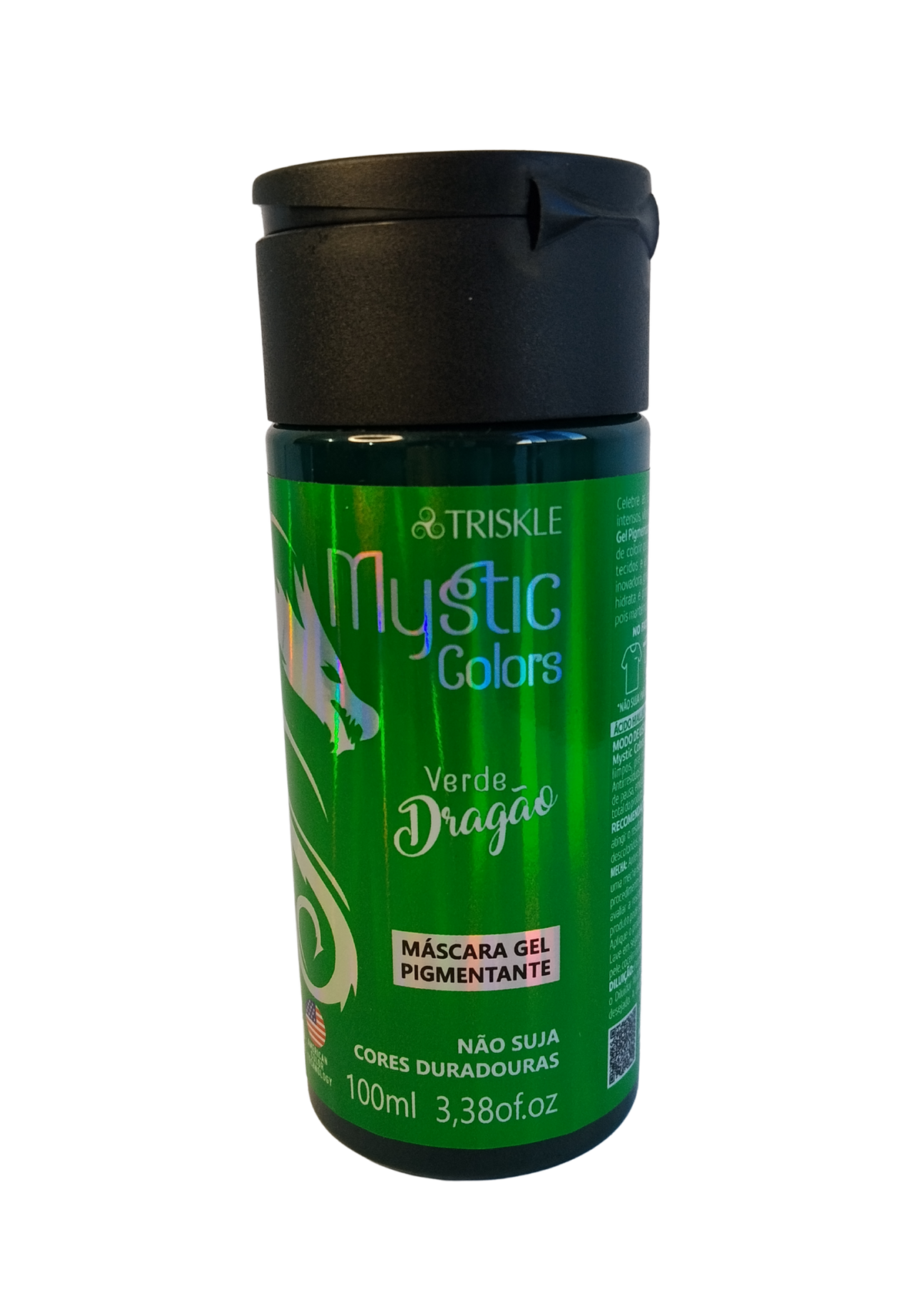 TRISKLE MASC PIGMENT 100ML MYSTIC COLORS VERDE DRAGAO