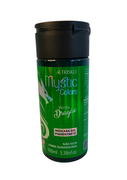TRISKLE MASC PIGMENT 100ML MYSTIC COLORS VERDE DRAGAO
