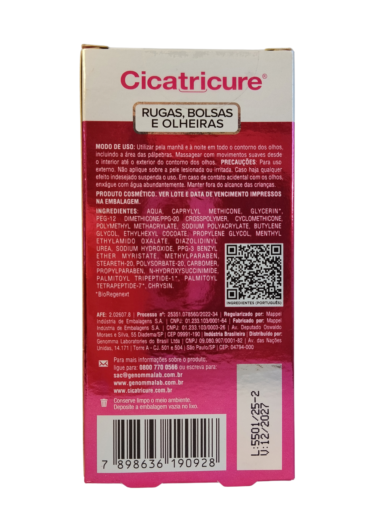CICATRICURE CR CONT OLHO 15G