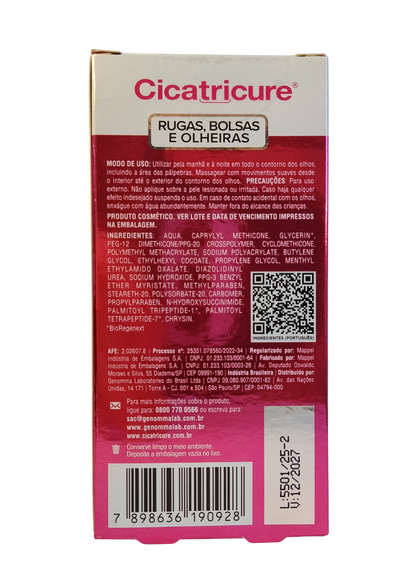 CICATRICURE CR CONT OLHO 15G