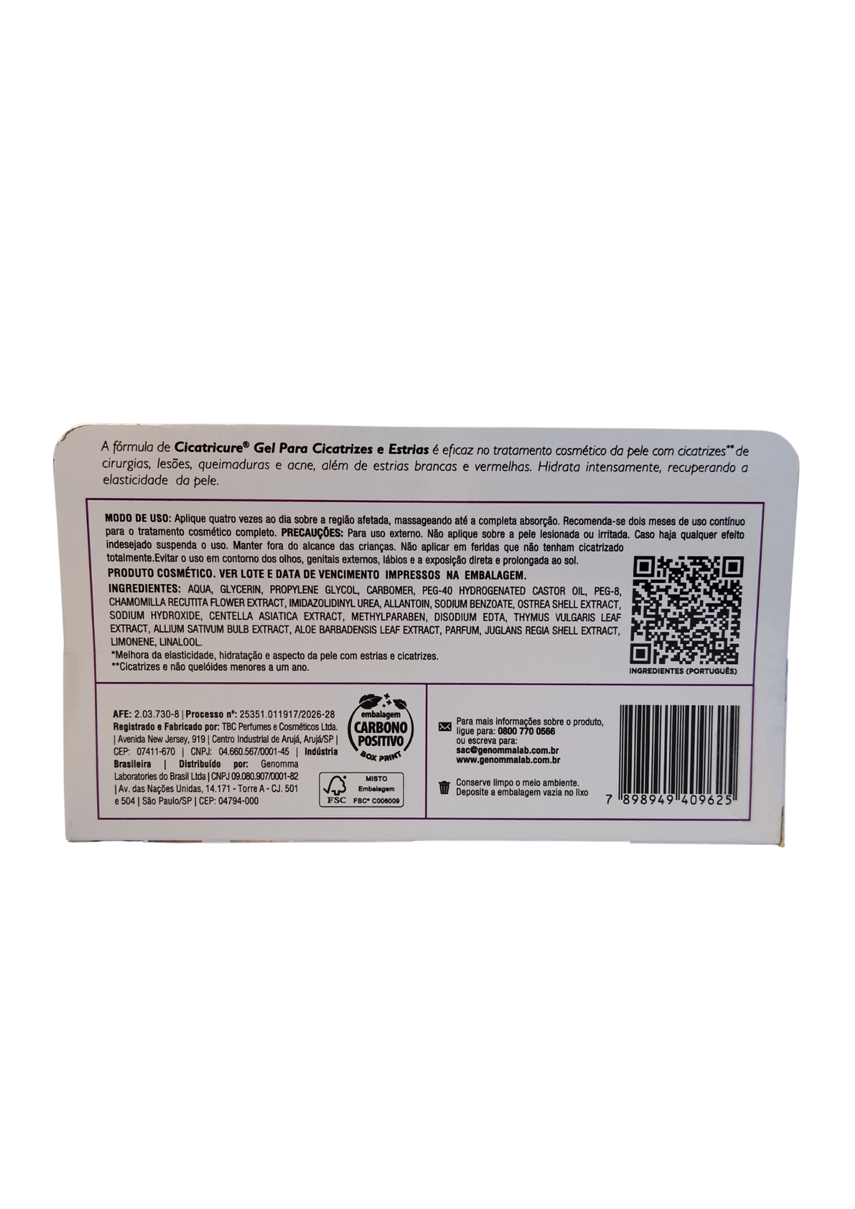 CICATRICURE GEL 30G CICATRIZES E ESTRIAS