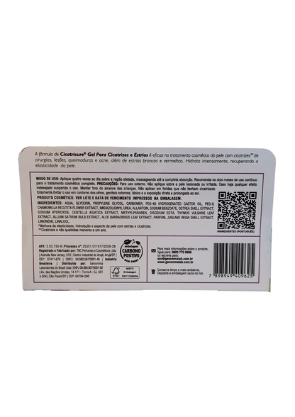 CICATRICURE GEL 30G CICATRIZES E ESTRIAS
