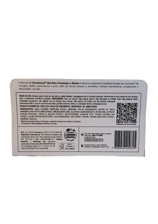 CICATRICURE GEL 30G CICATRIZES E ESTRIAS