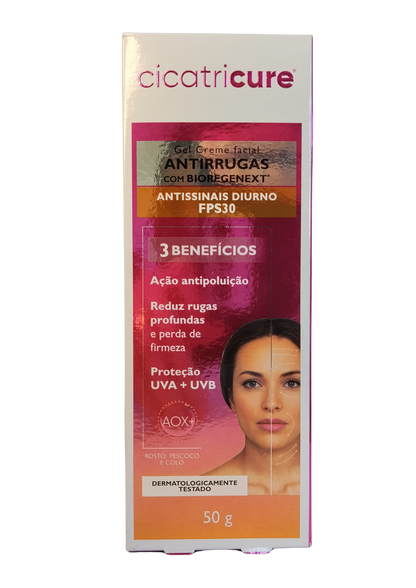 CICATRICURE CR FACIAL 50G ANTISSINAIS DIURNO FPS30