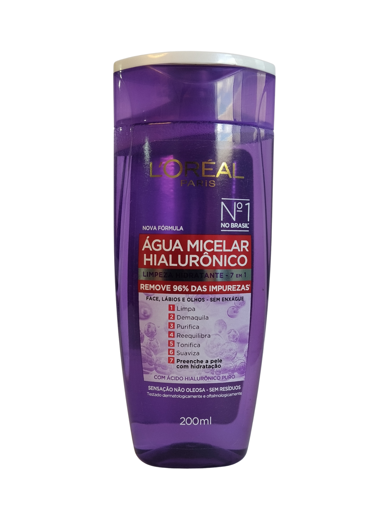 LOREAL AGUA MICELAR 200ML HIALURONICO