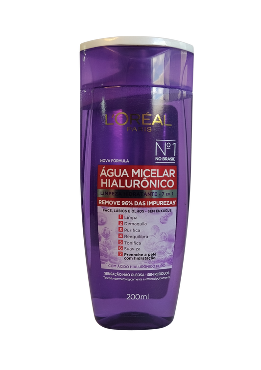 LOREAL AGUA MICELAR 200ML HIALURONICO
