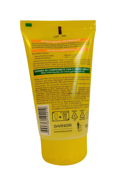 GARNIER GEL LIMP FAC UNIFORM MATTE 150ML VIT C