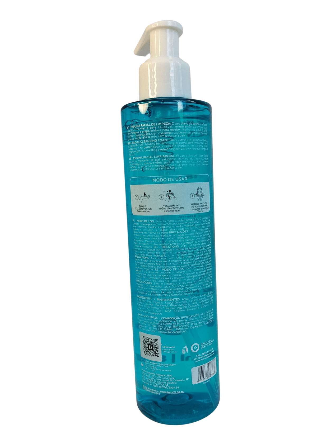 DERMA CHEM ESPUMA CR 250ML LIMPEZA LABORATORY