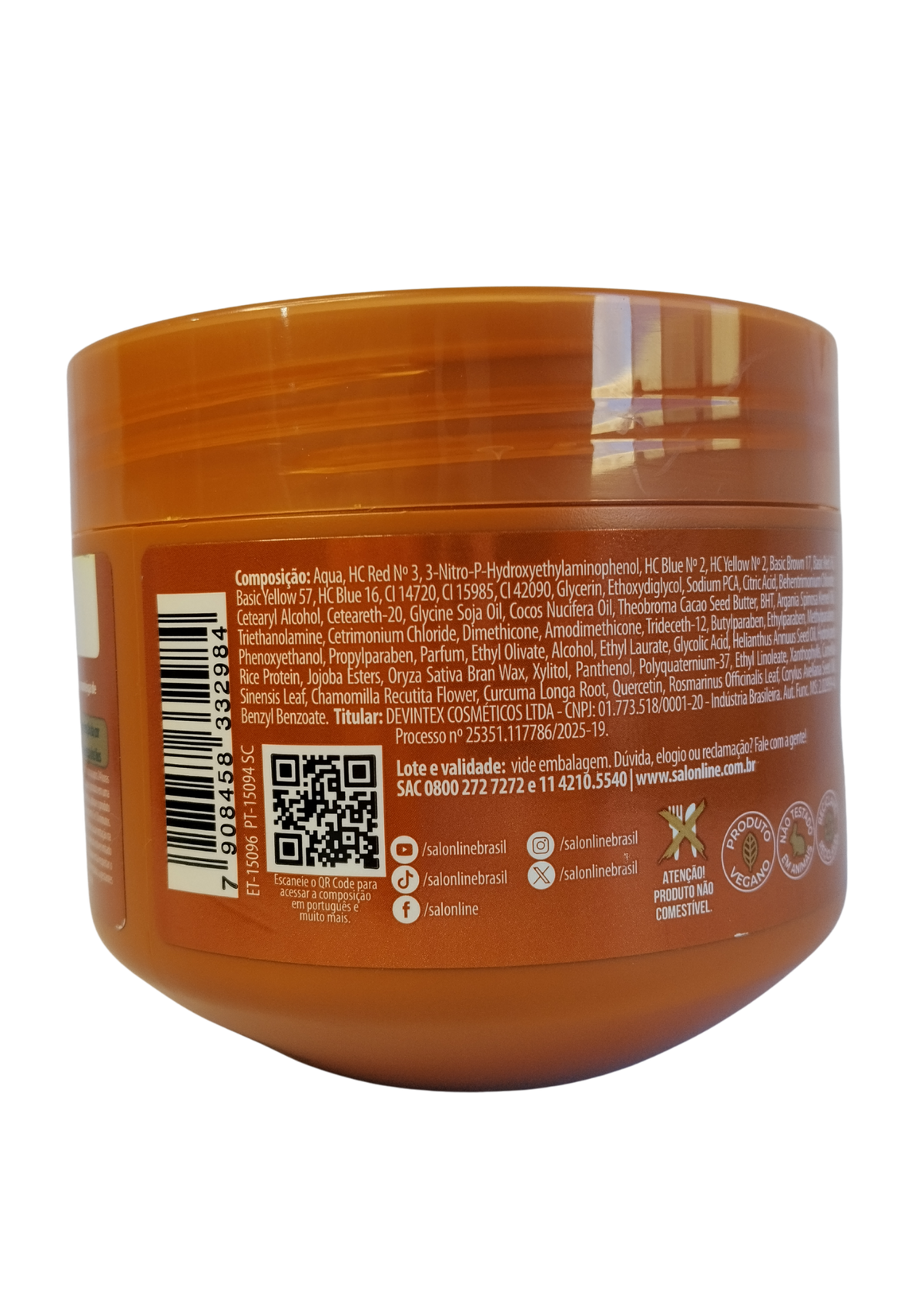 SALON MEU LISO MASC CO 300G CHOCOLATE